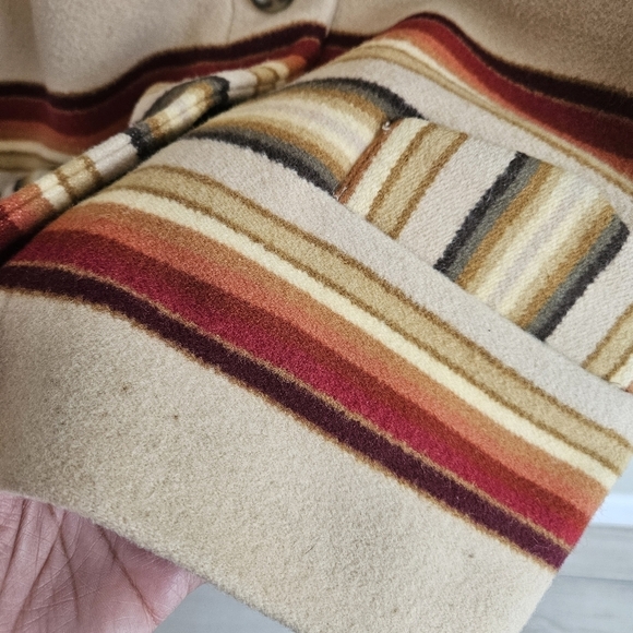 Pendleton Camp Stripe Wool Toboggan Coat - Picture 6 of 15